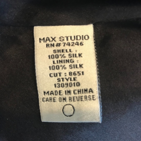 Max Studio Silk Skirt w/Vertical Sequins & Stitch - Picture 5 of 7